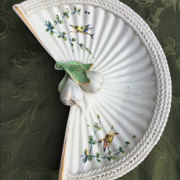 ⚜️ VINTAGE Italian Porcelain HANDPAINTED Decor Soap Dish Ucago - Picture 6 of 16